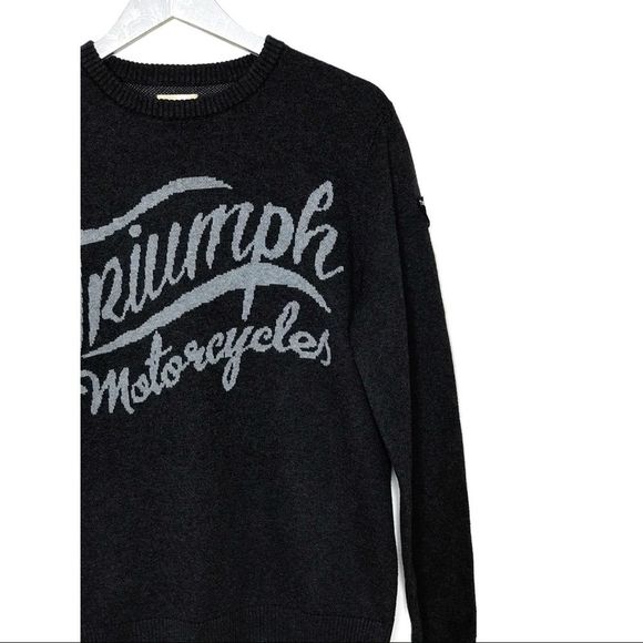 Lucky Brand Triumph Motorcycles Sweater Pullover - Picture 4 of 8